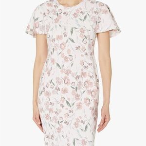 Calvin Klein Pink Floral Midi Dress